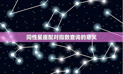 星座配对指数查询_星座配对查询一配对一日期